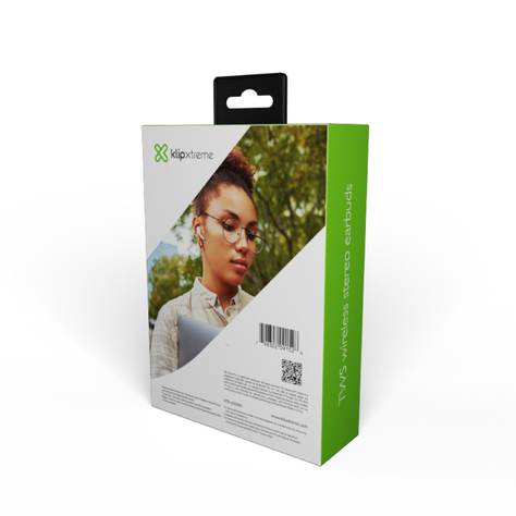 Audífonos In-ear Klip Xtreme TuneFiBuds TWS Blanco-2