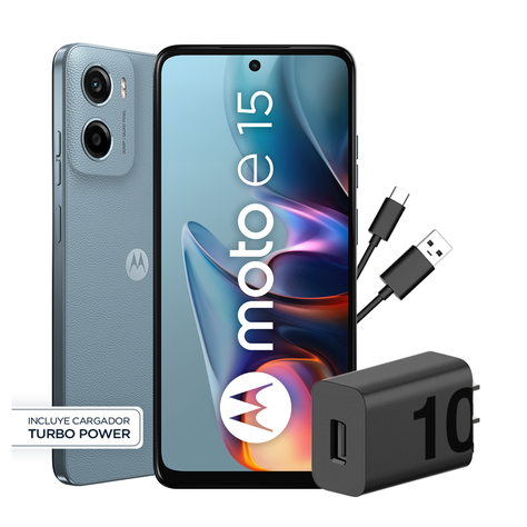 Celular Moto E15 2GB 64GB Android 14 6.7" Azul-2