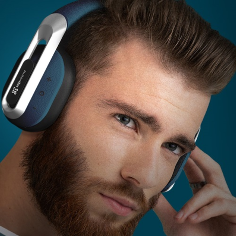 Audífonos Diadema Klip Xtreme KWH-750BL Inalámbrico Azul-4