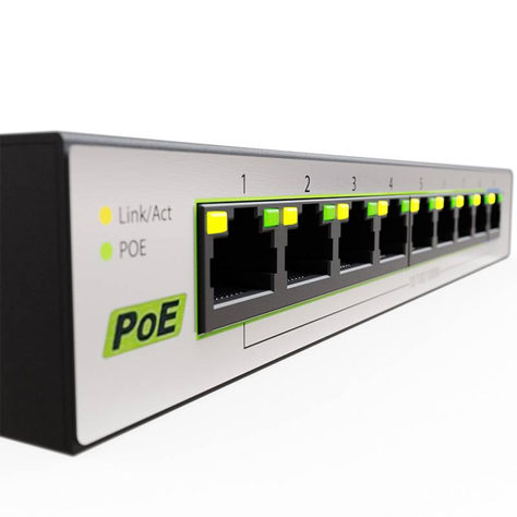 Switch VertexV900P Nexxt Professional 9 puertos PoE Gigabit-2
