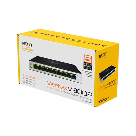 Switch VertexV900P Nexxt Professional 9 puertos PoE Gigabit-4