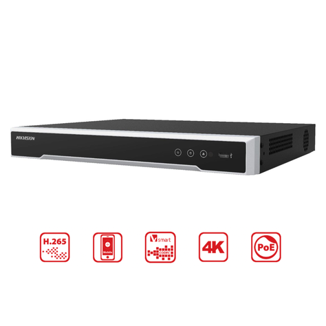 Grabadora de vídeo en red (NVR) Negro, Plata-1