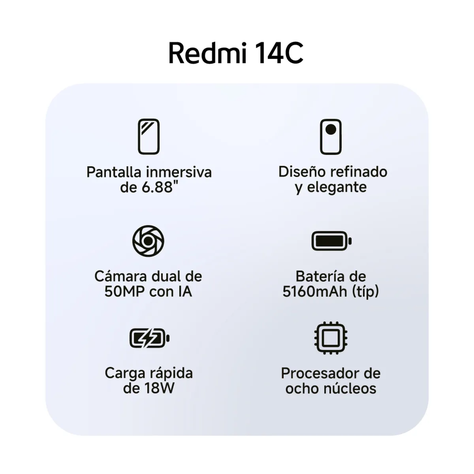 Celular Xiaomi Redmi 14C 4GB 256GB Starry Blue-1