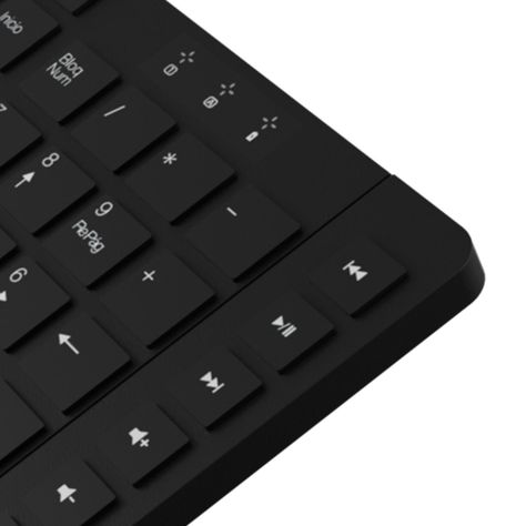 Kit Teclado y Mouse Revolution RF inalámbrico QWERTY Negro-1