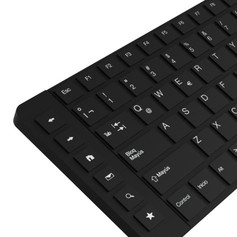 Kit Teclado y Mouse Revolution RF inalámbrico QWERTY Negro-3