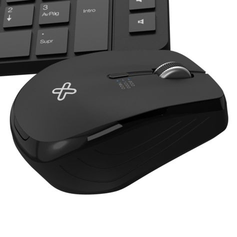 Kit Teclado y Mouse Revolution RF inalámbrico QWERTY Negro-4