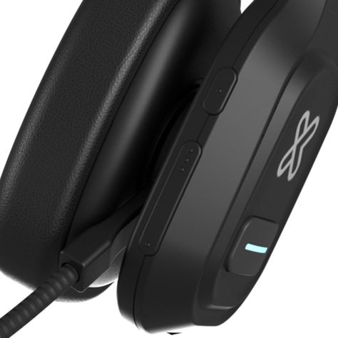 Audífonos VoxCom Inalámbrico y alámbrico Diadema Negro-3