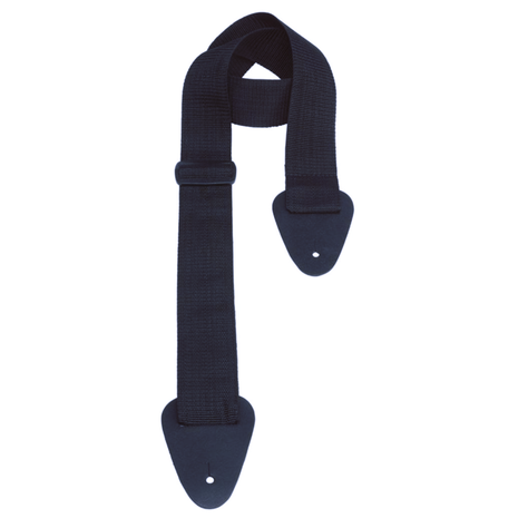 Correa para Guitarra Eléctrica Puntera Cuero Black-1