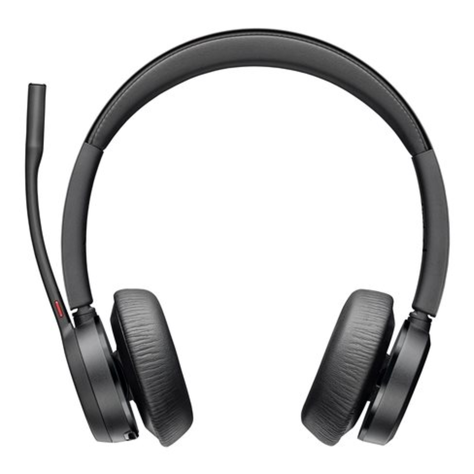 Audífonos Diadema Poly Voyager 4320 Inalámbrico Negro-4