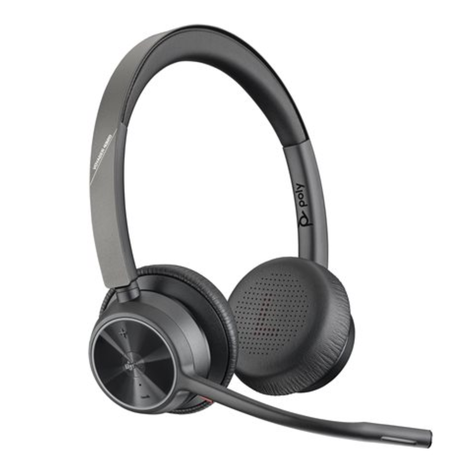 Audífonos Diadema Poly Voyager 4320 Inalámbrico Negro-0