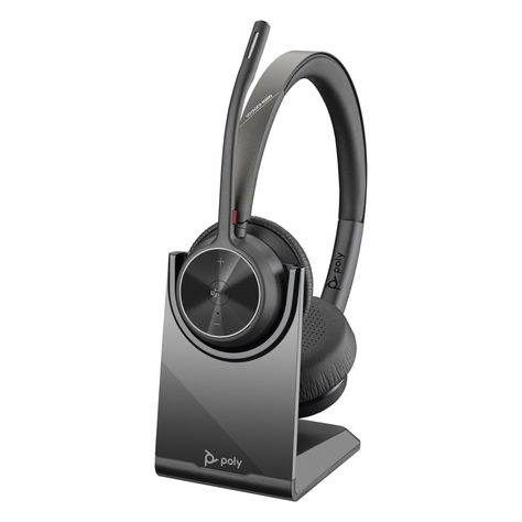 Audífonos Diadema Poly Voyager 4320 Inalámbrico Negro-1