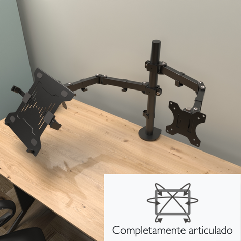 Soporte para pantalla plana 32" Negro Escritorio-5