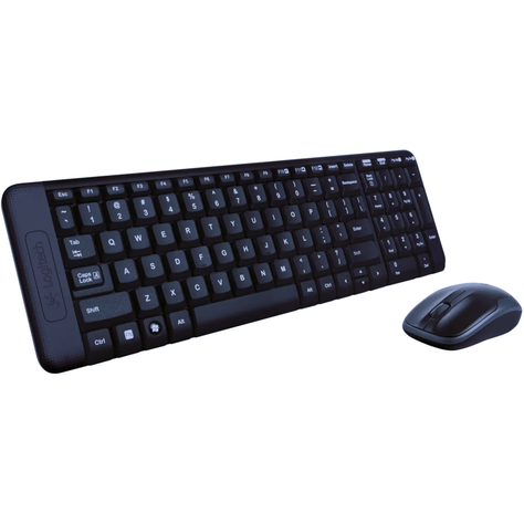 Combo de Teclado y Mouse MK220 inalámbrico Negro-1