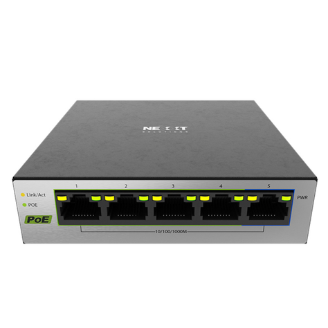 Switch de escritorio Nexxt Solutions 5 puertos NSW-V501P PoE-0
