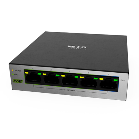 Switch de escritorio Nexxt Solutions 5 puertos NSW-V501P PoE-1