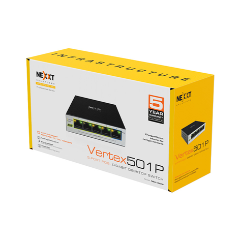 Switch de escritorio Nexxt Solutions 5 puertos NSW-V501P PoE-5
