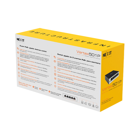 Switch de escritorio Nexxt Solutions 5 puertos NSW-V501P PoE-6