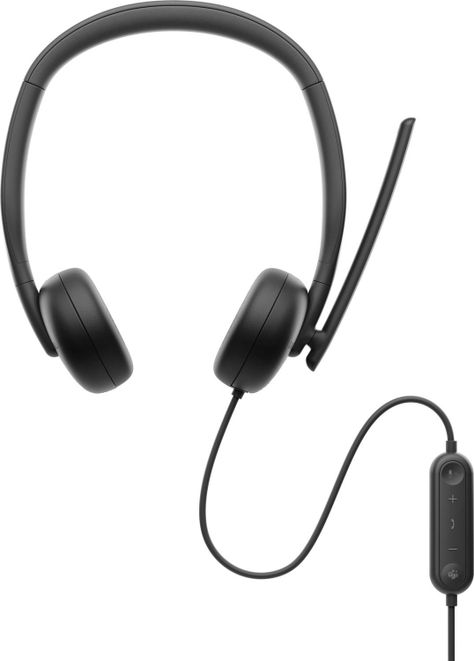 Audífonos para Conferencias Dell WH3024 Alámbrico Negro-1