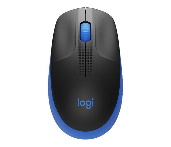 Mouse Logitech M190 Inalámbrico Negro Azul-0