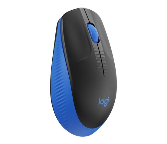 Mouse Logitech M190 Inalámbrico Negro Azul-1