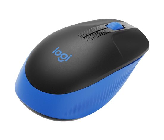 Mouse Logitech M190 Inalámbrico Negro Azul-3