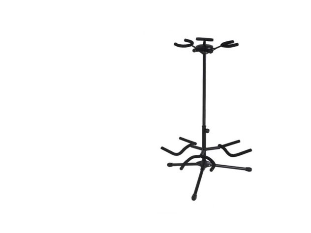 Soporte de Guitarra Triple Negro-0