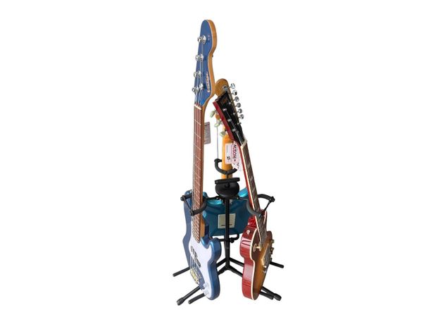 Soporte de Guitarra Triple Negro-2