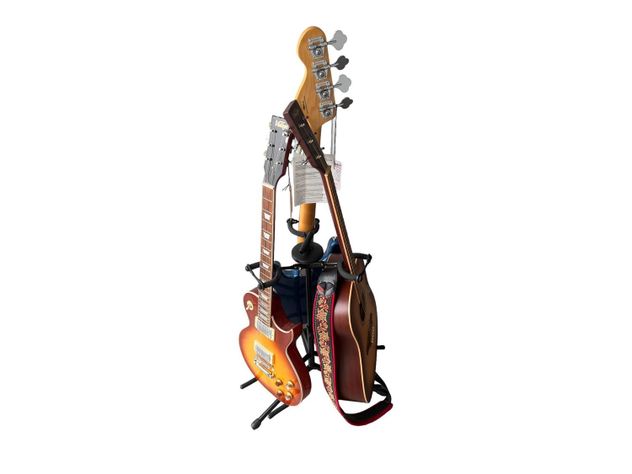 Soporte de Guitarra Triple Negro-3