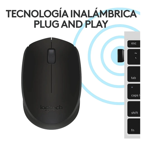 Mouse Logitech M170 Inalámbrico Negro-5