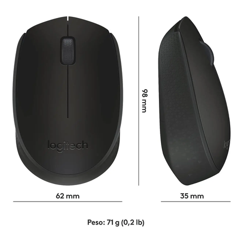Mouse Logitech M170 Inalámbrico Negro-7