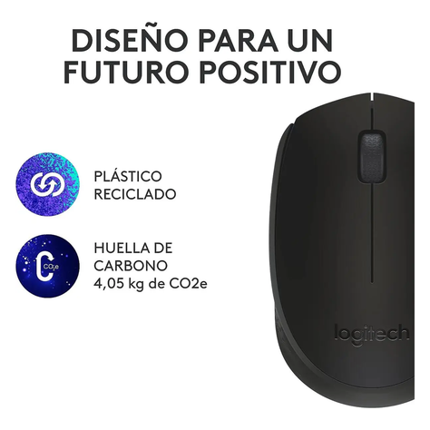 Mouse Logitech M170 Inalámbrico Negro-8
