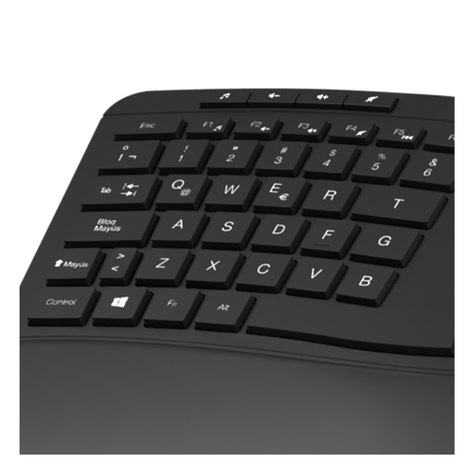 Teclado Transcend RF inalámbrico QWERTY Español Negro-1