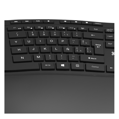 Teclado Transcend RF inalámbrico QWERTY Español Negro-4