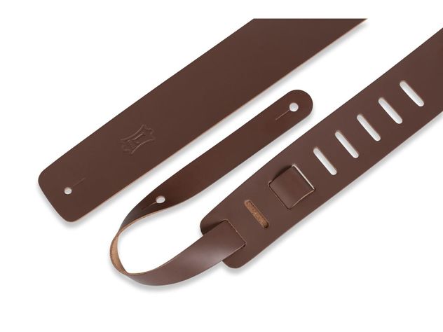 Correa para Guitarra Eléctrica 6,4cm BASICA Cuero L:94-157cm Brown-2
