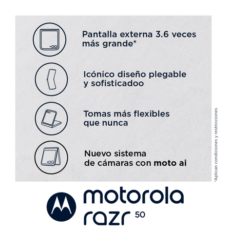 Celular Motorola Razr 50 + Moto Buds 12GB 512GB Naranja-2