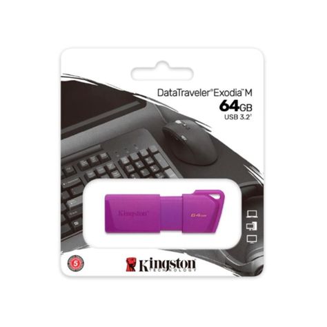 Memoria Flash USB - 64 GB - USB 3.2 Gen 1 - NEON Purple-3