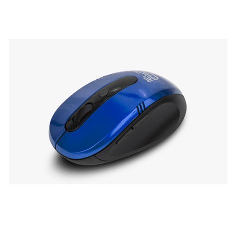 Mouse Inalámbrico 6 Botones Diestro Azul-2