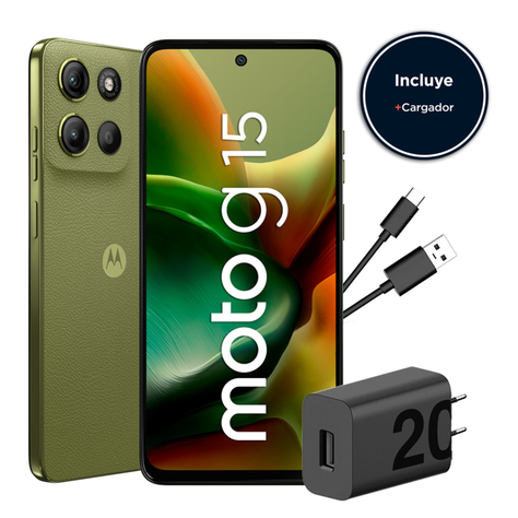 Celular Moto G15 4GB 128GB Android 15 6.7" Verde-2