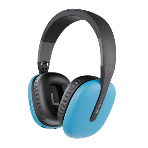 Auriculares Over-Ear Inalámbrico Klip Xtreme KWH-010BK Azul-0