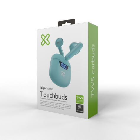 Audífonos In-ear Touchbuds KTE-006AQ TWS Aguamarina-1