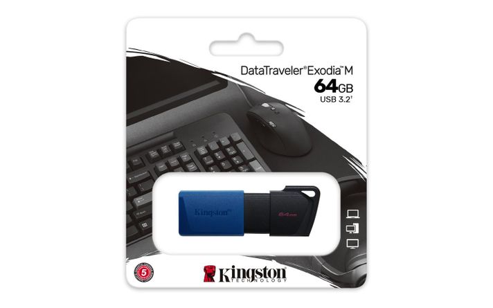 Pendrive DataTraveler Exodia M USB 64 GB USB 3.2 Gen 1-2
