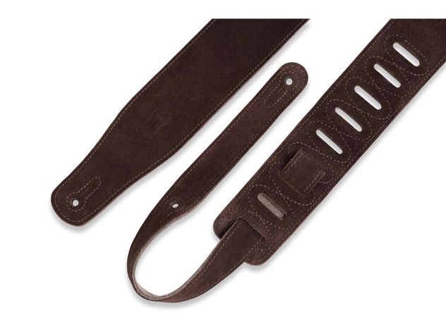 Correa para Guitarra Eléctrica 6,4cm BASICA Gamuza Rvrso.GMUZA L:94-137cm Brown-1