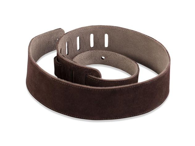 Correa para Guitarra Eléctrica 6,4cm BASICA Gamuza Rvrso.GMUZA L:94-137cm Brown-3