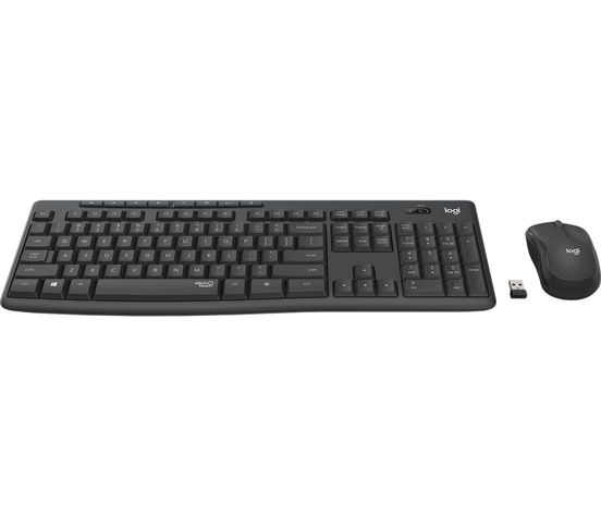 Combo de Teclado y Mouse MK295 inalámbrico Grafito-1