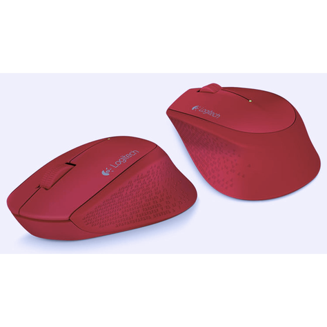 Mouse Logitech M280 Inalámbrico Rojo-1
