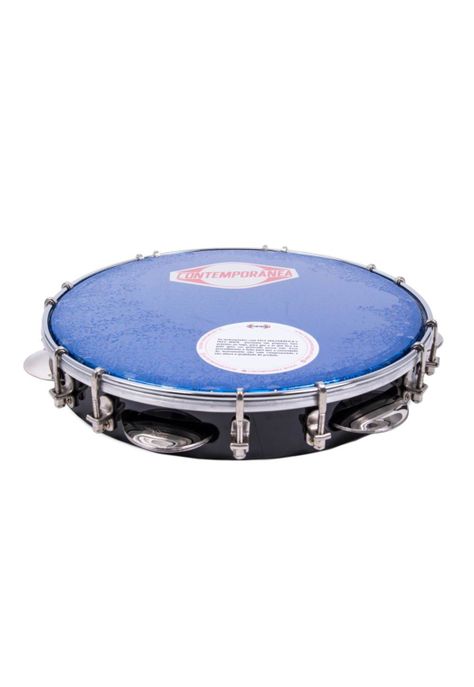 Pandero 10" PRO con parche holográfico AZUL-2
