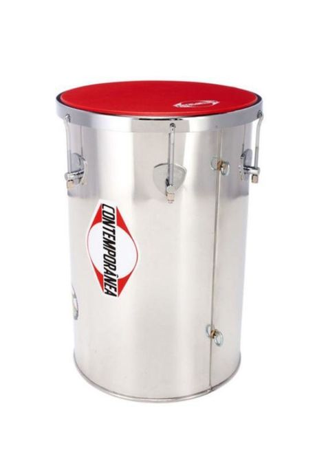 Rebolo Cónico Aluminio Parche Napa Rojo 12"-1