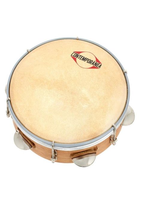 Pandero 10" Parche de Cuero + Funda + Llave-2