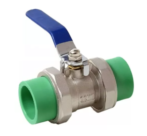 Llave Válvula Ppr Unión Americana 20 Mm Metálica-1
