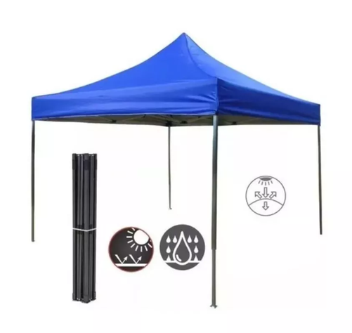 Toldo Plegable 3x3 Metálico Antioxidable Con Lona -1